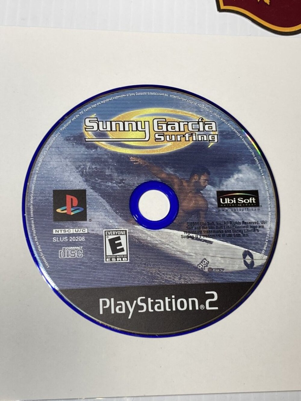 Sunny Garcia Surfing (Sony PlayStation 2, 2001) Disc Only Video Game